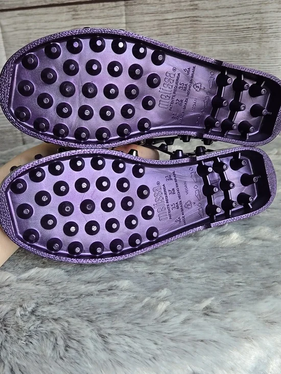 Melissa Purple Jelly Shoes, Womens Size 6 - Picture 8 of 9